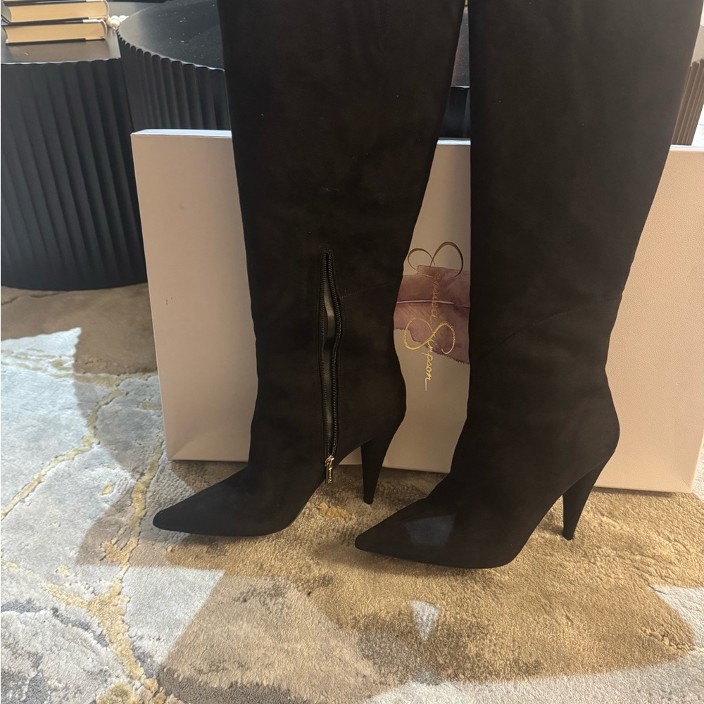 Jessica Simpson Black Heeled Boots